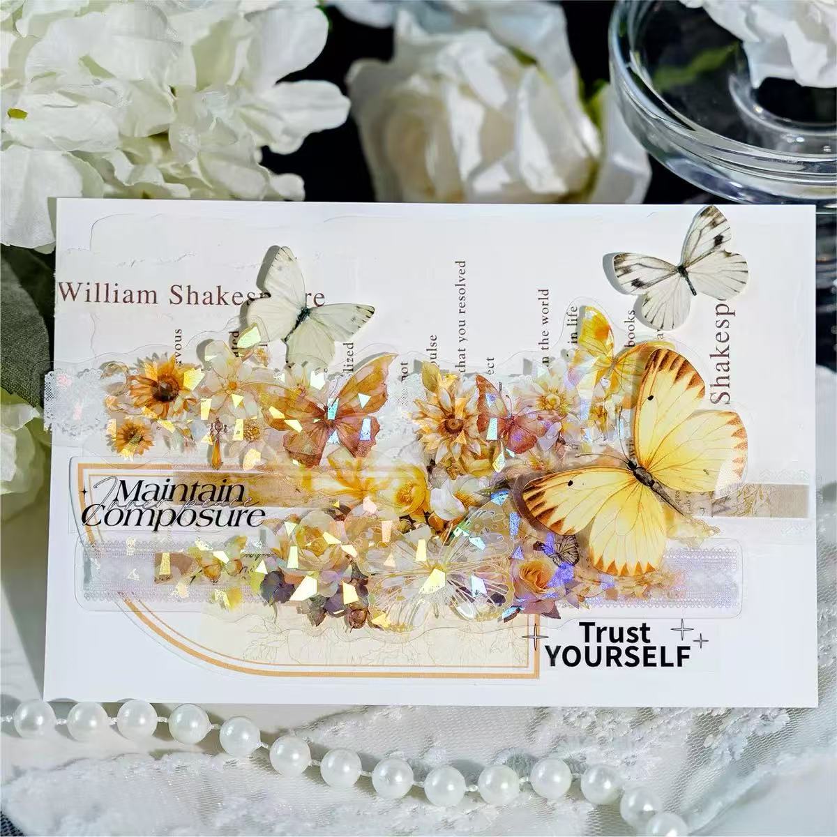 Dream series long butterfly stickers