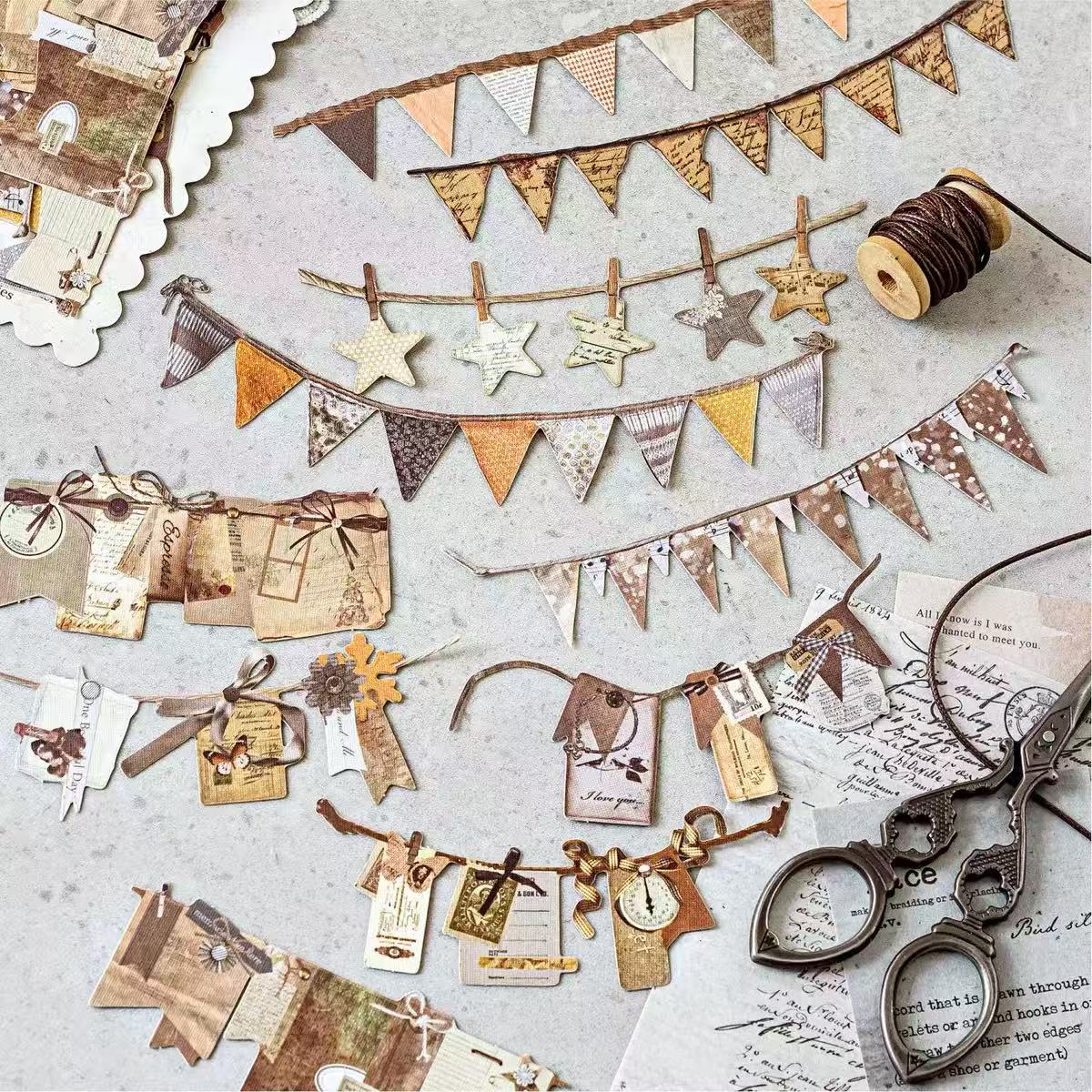 Handmade queuing retro creative stickers