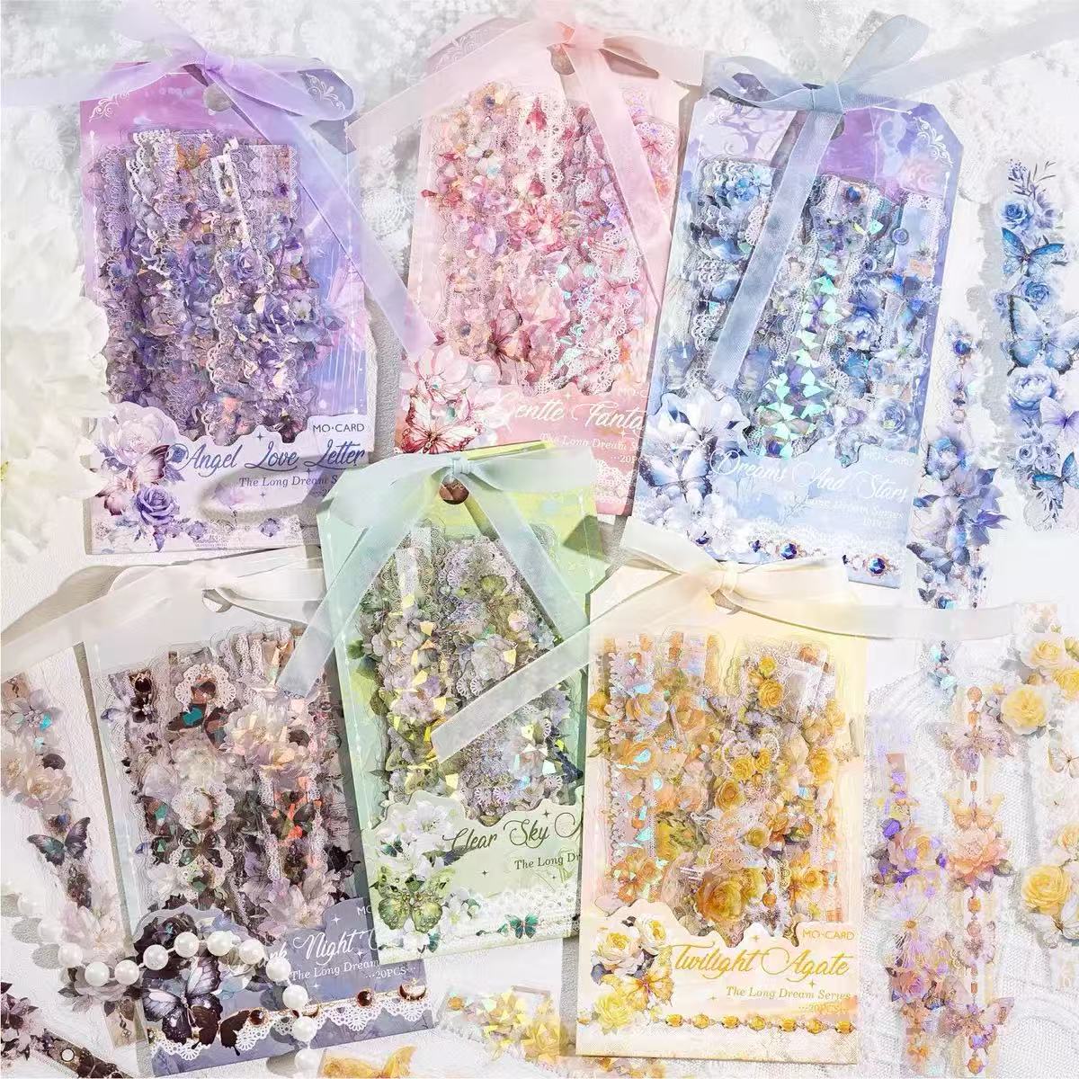 Dream series long butterfly stickers