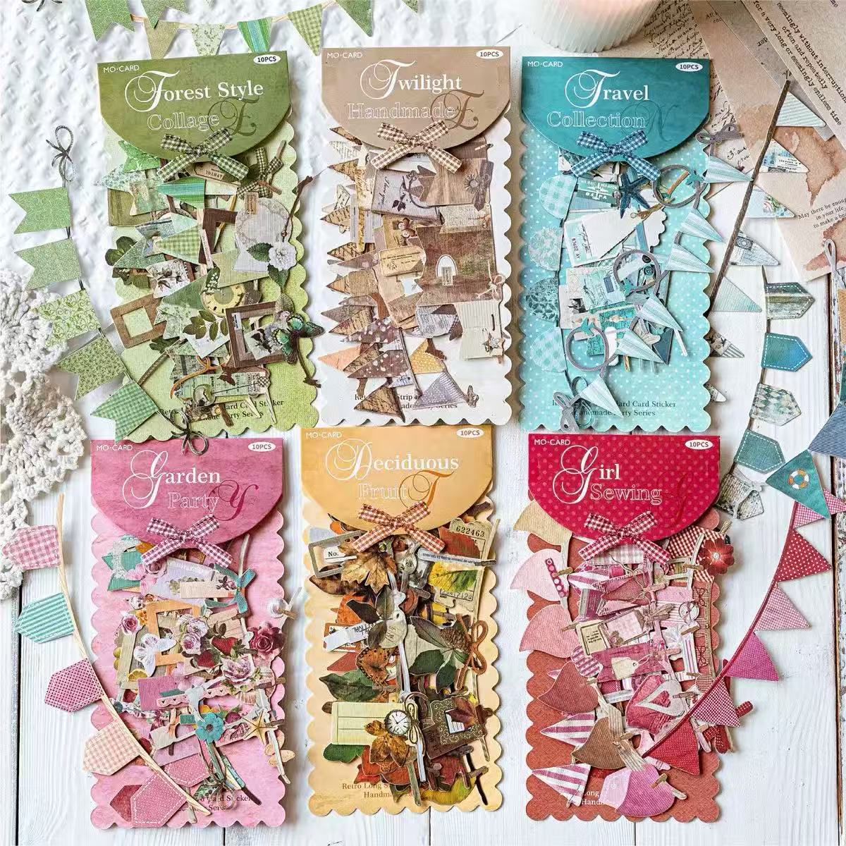 Handmade queuing retro creative stickers