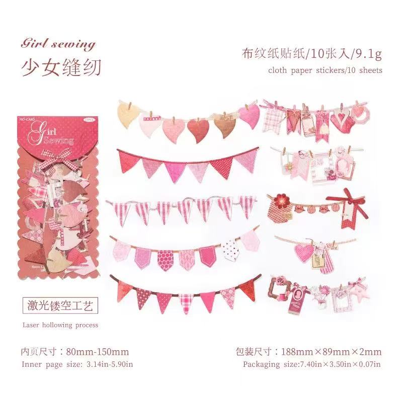 Handmade queuing retro creative stickers