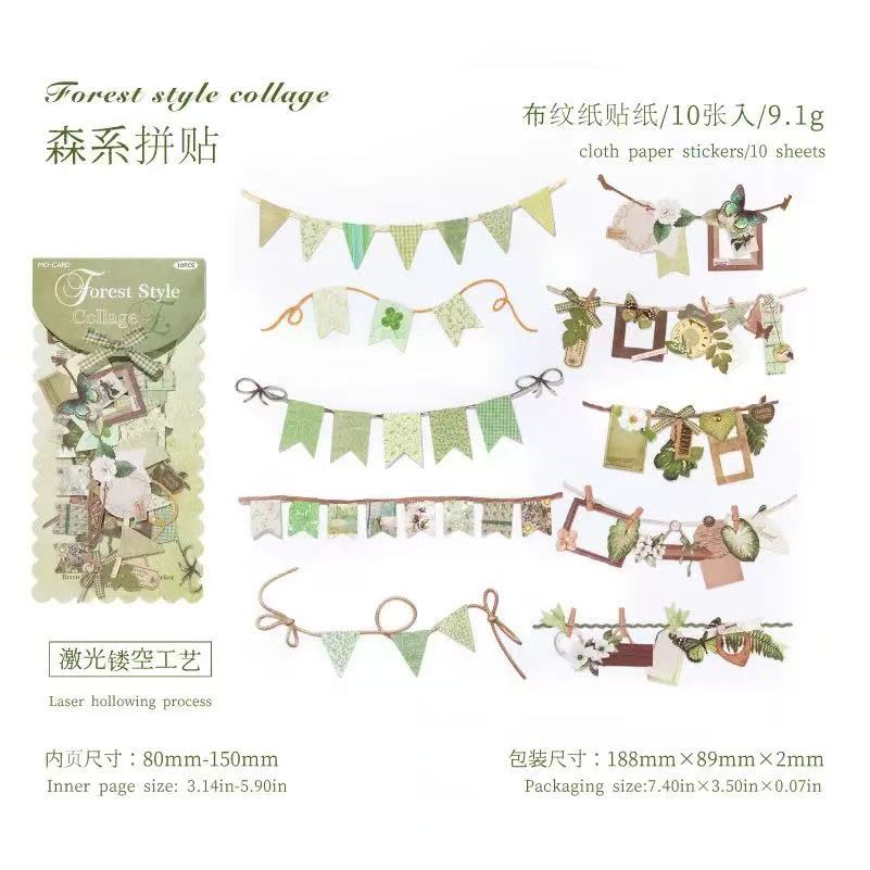 Handmade queuing retro creative stickers