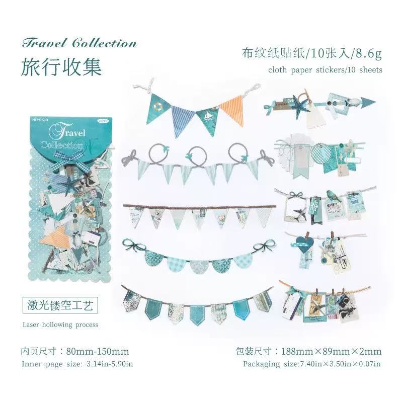 Handmade queuing retro creative stickers