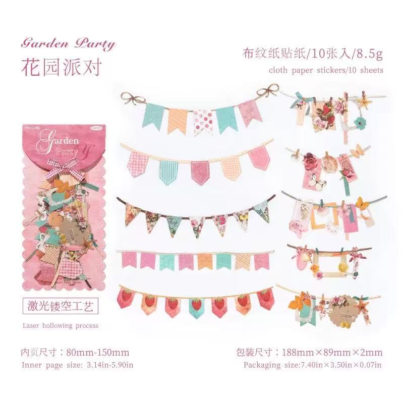 Handmade queuing retro creative stickers